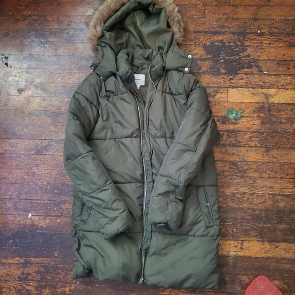 Old Navy Hooded Frost-Free Long-Line Puffer Jacket for women small - Picture 4 of 4